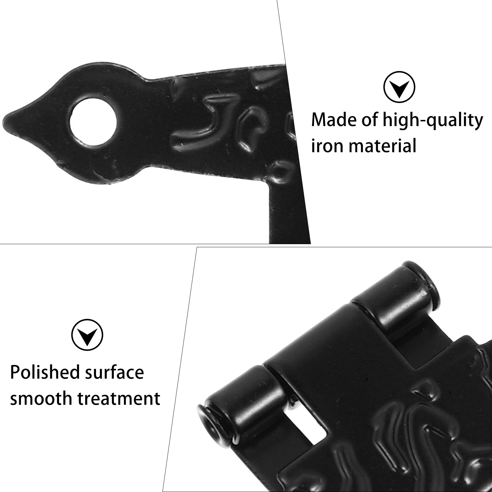 10Pcs Wooden Box Hinges Durable Iron Hinges Type Hinges Antique Box Gates