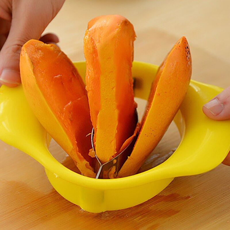 1pcs Easy Mango Corer Slicer Cutter Pitter Mango Core Pit Remover Watermelon Peeler Fruit Vegetable Tool Kitchen Accessories