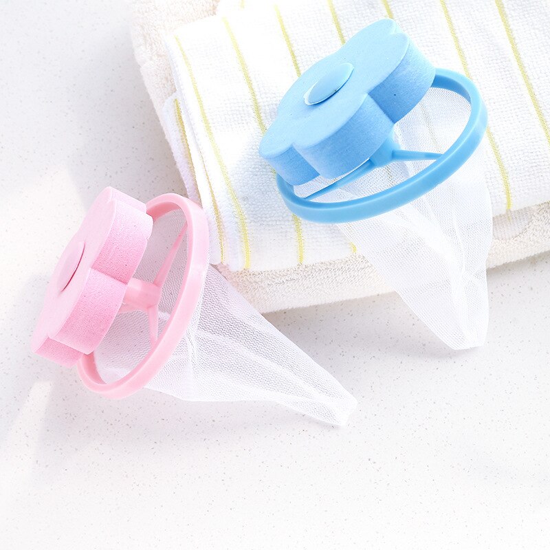 2pcs Floating Pet Fur Catcher Laundry Lint Pet Hair Remover for Washing Machine Reusable Pet Bag Household Tools