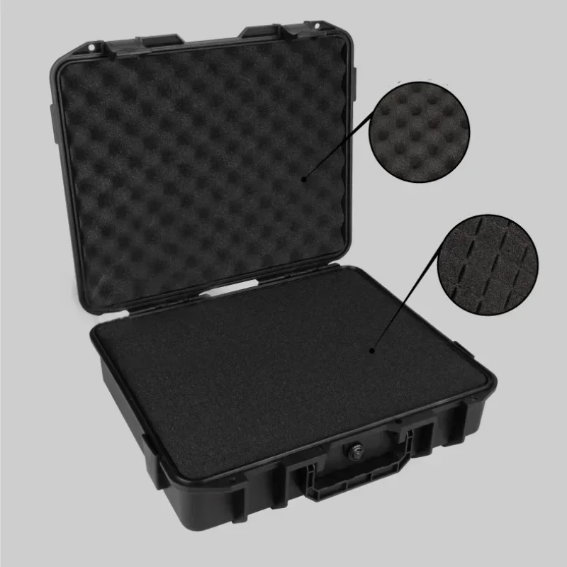 Nouvelle boîte de rangement étanche antichoc, boîte à outils en plastique rigide, mousse prédécoupée, valise de travail pour électricien , boîte à outils