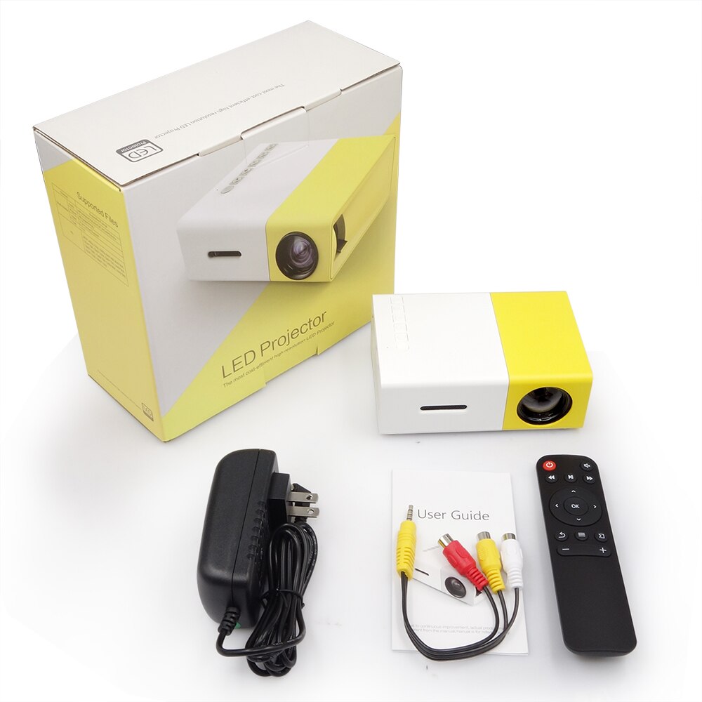 AAO YG300 Mini projecteur LED YG-300 Audio YG310 HDMI USB 3D Pico projecteur maison lecteur multimédia LCD vidéo Proyector enfants enfant