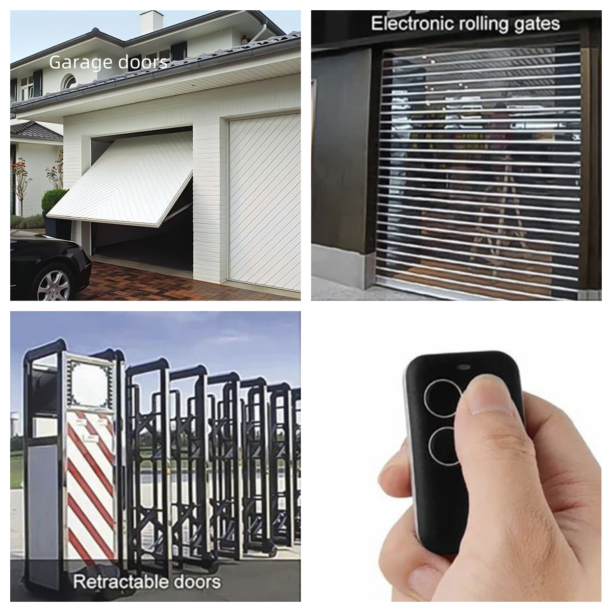 Universal 433MHz Garage Door RF Remote Control Duplicator Code Grabber Clone Key Fob Command Hand Transmiter for Gate