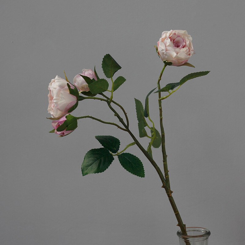 Kunstbloemen Zijde Mooie Rozen Realistische Flores Voor Partijen, Bruiloft, Bridal Holding, Vazen: Roze