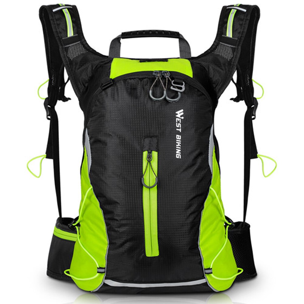 Mochila deportiva portátil para bicicleta, bolsa de nailon para senderismo y escalada al aire libre, para acampar, ciclismo de montaña: green