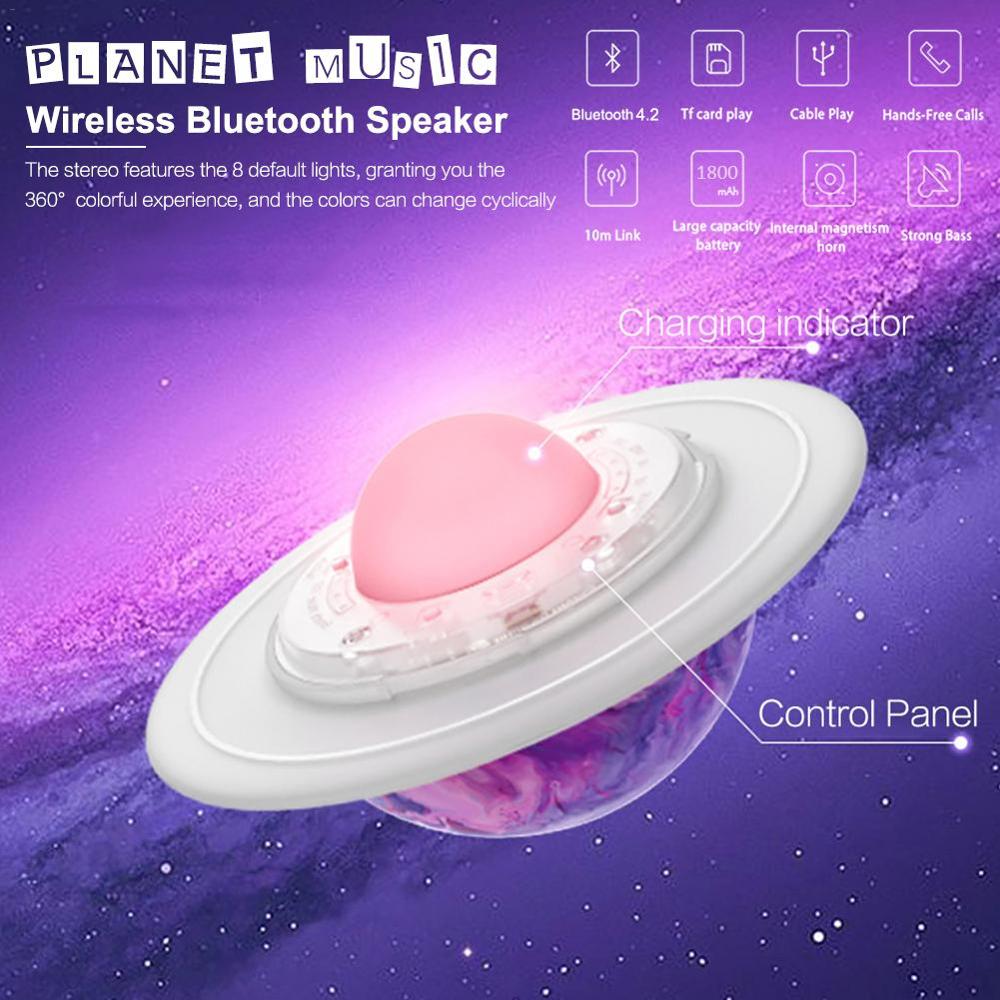 Planet Bluetooth Speaker Wireless Loudspeaker LED Music USB Subwoofer Bluetooth Speakers Mp3 Stereo Audio Music Player