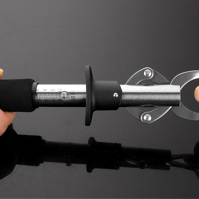 Stainless Steel Fish Grip Weight Scale Tape Measure Fishing Pliers Lip Grabber Holder rod pod carp fishing