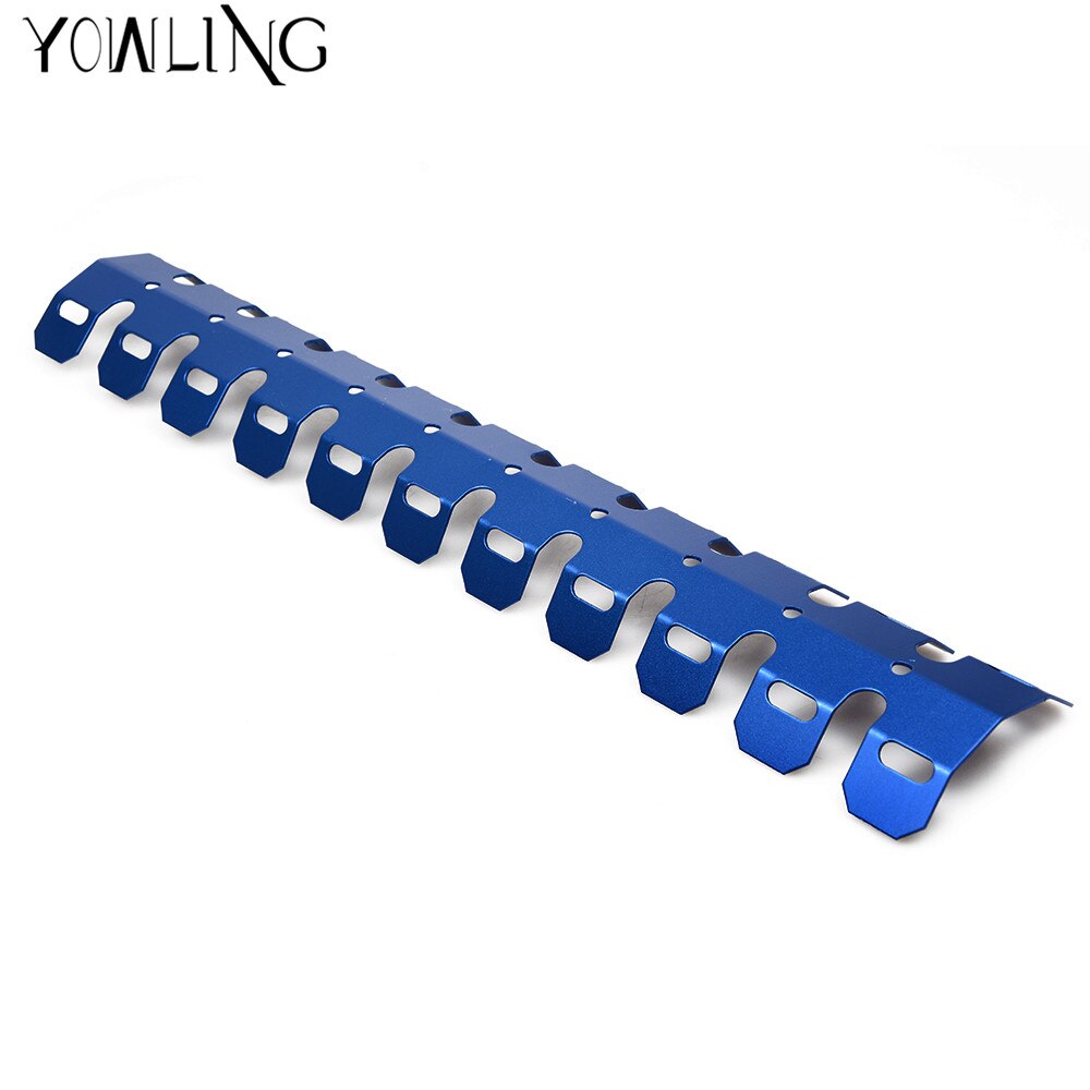 YOWLING Dirt Motorcycle Exhaust Muffler Pipe Leg Protector Heat Shield Cover For KTM 400 450 530 525 EXC 690 Enduro 625 SMC: 490mm blue