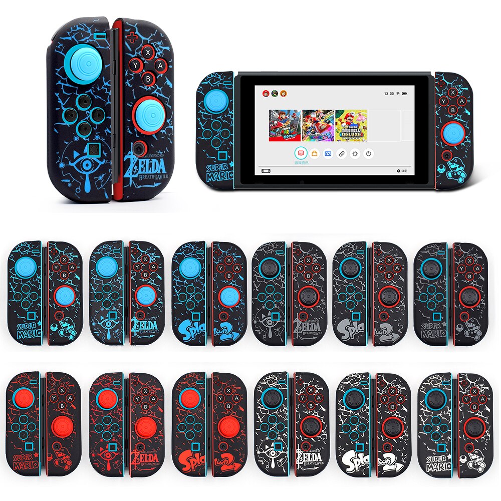 Solft Silicone Case for Nintend Switch Joycon Cover Case with Thumbstick caps for Nintendo Switch Controller Grip Joy-con Cover