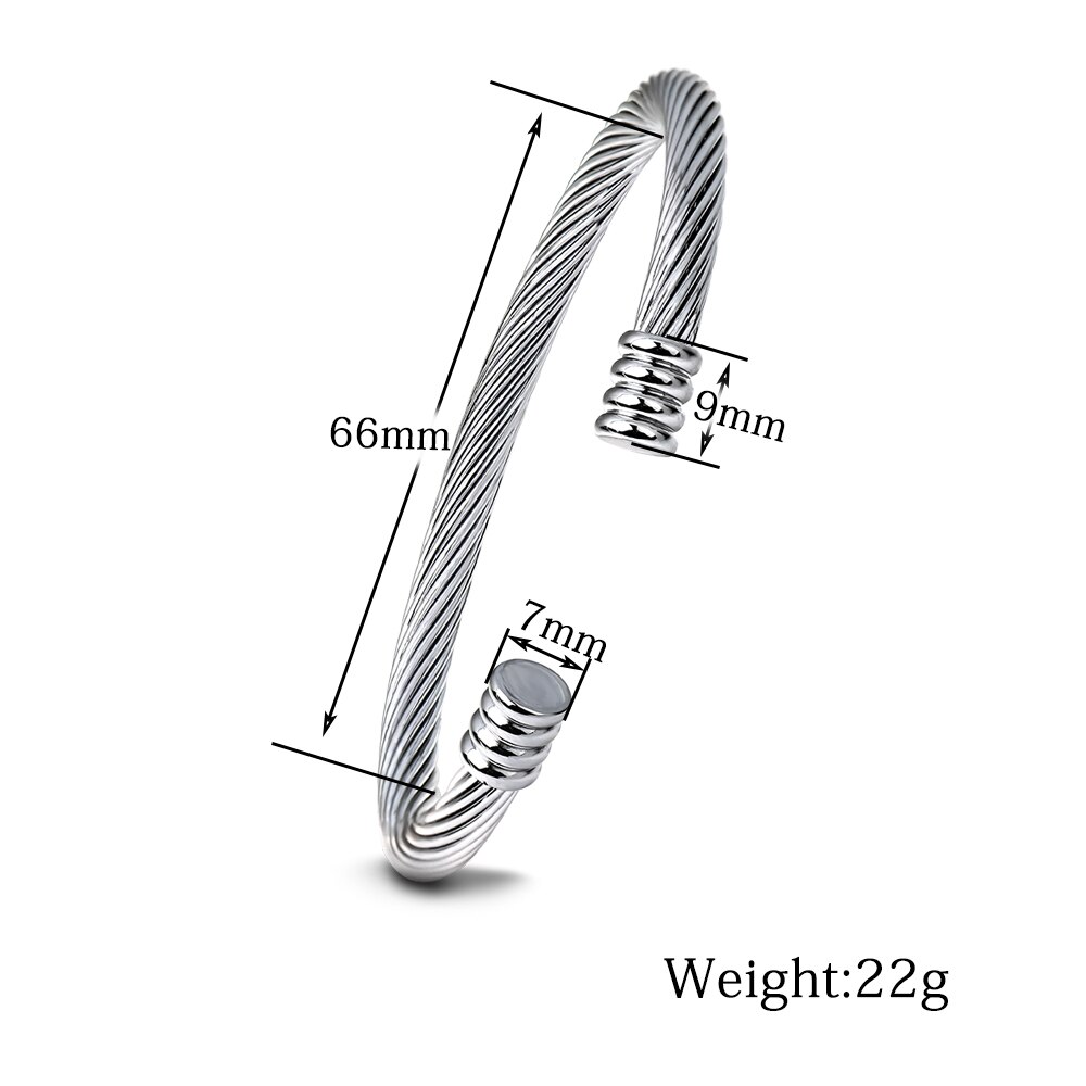 Dames Multiples Torsion Bracelet Bijoux De 316L Bracelets En Acier Inoxydable Pour Les Femmes