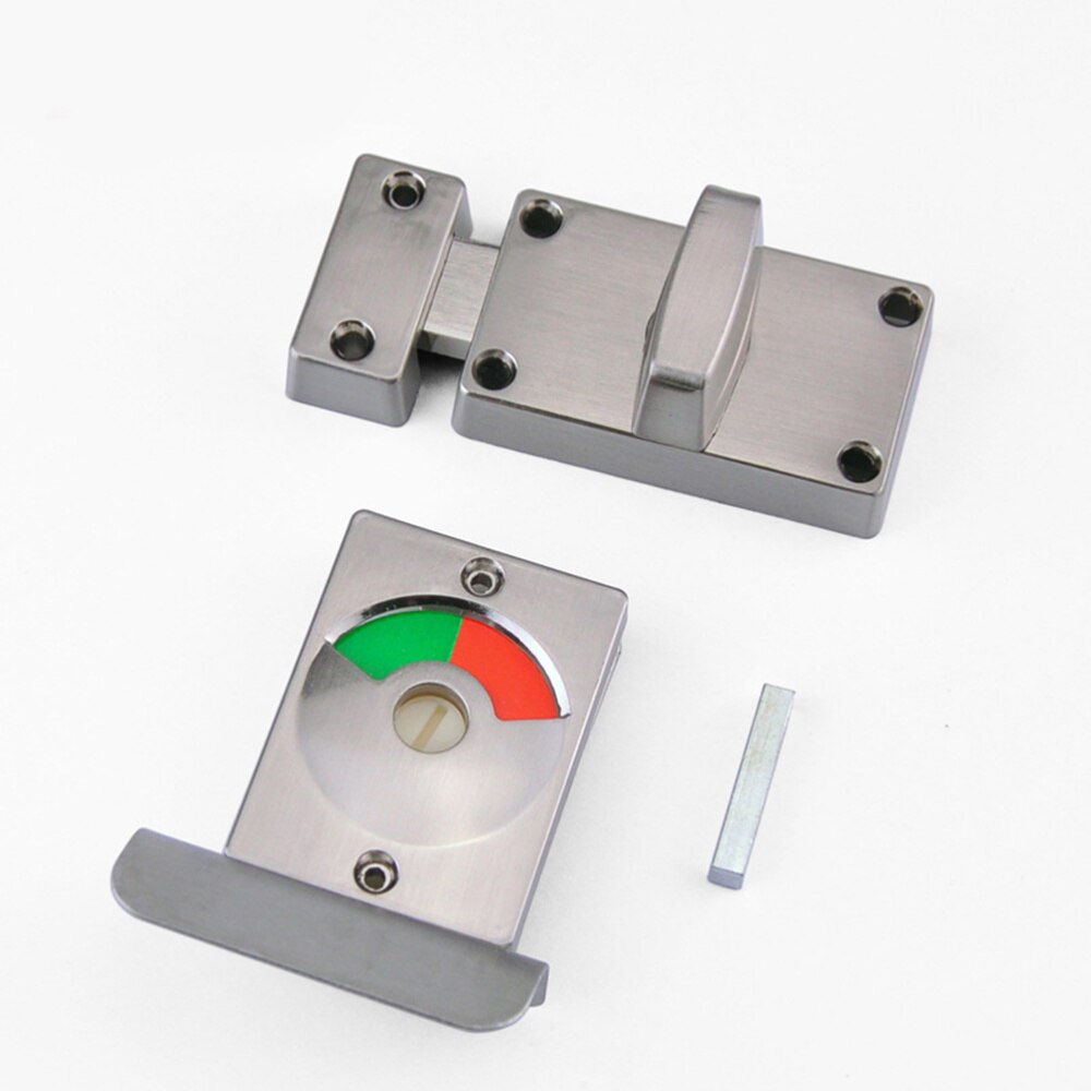 Zinc Alloy Safety Door Bolts Indicator Lock Buckle Public Toilet Door