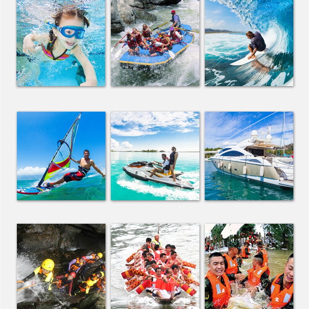 Adult children's life jackets outdoor swimming rowing boat ski driving vest neoprene water sports buoyancy suit