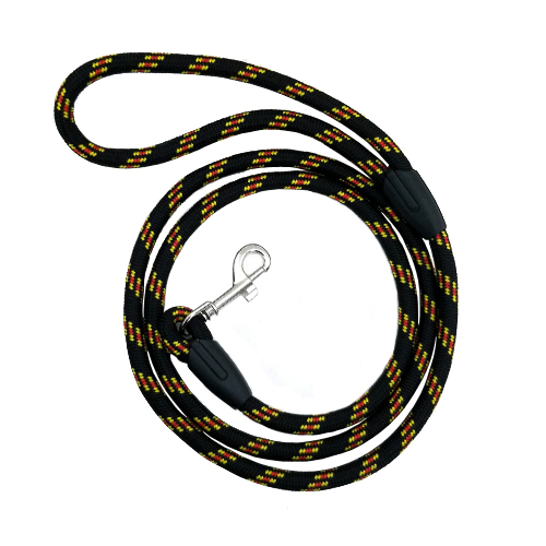 Hundkoppel bälte bredd 0.8cm längd 120cm hundtillbehör röd/svart/blå färg: Svart