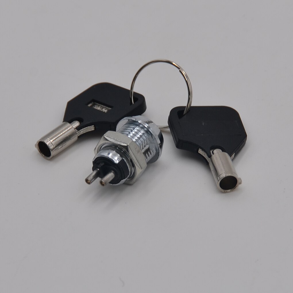 3PCS/Set Universal Key Operated Security Barrel Switch SPST On-Off 2 Position Common 2 Keys