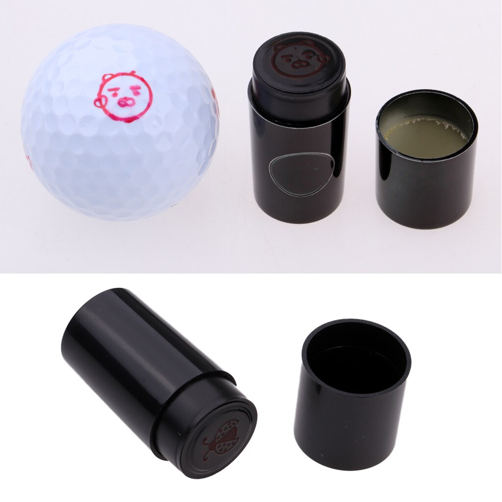 2 st golfboll stamper markör club tillbehör golfare utbildning hjälp