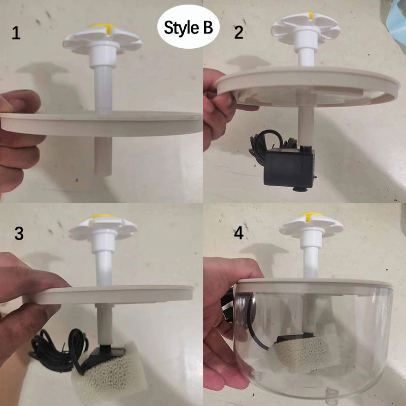 Fuente de agua silenciosa eléctrica USB de 1L para mascotas, tazón de bebida automático para gatos, filtro, dispensador de bebidas para mascotas, bebedero para gatos, filtro de agua