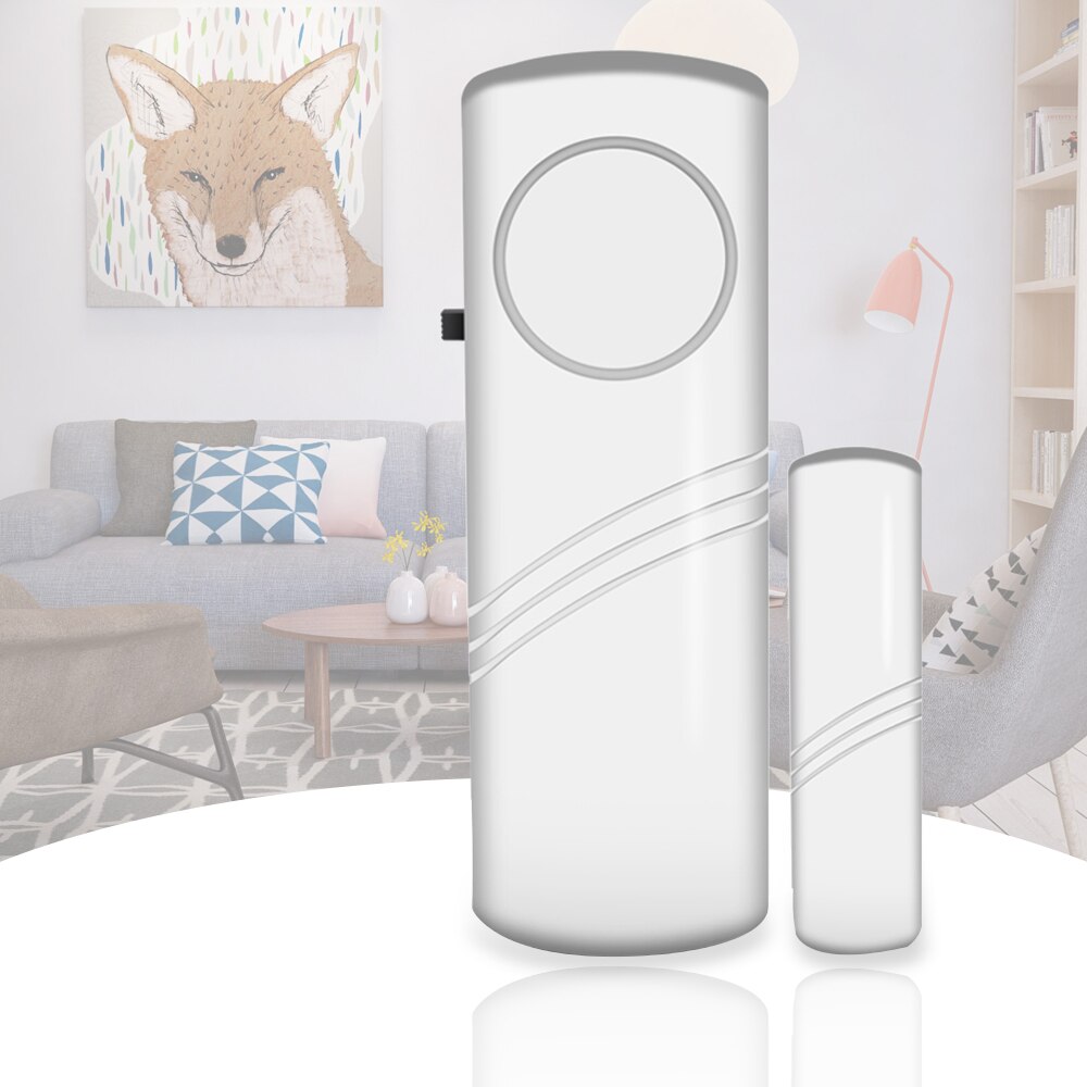 1pcs Smart Human Body Sensors Security Door And Window Alarm Wireless Home Window Door Entry Sensors White