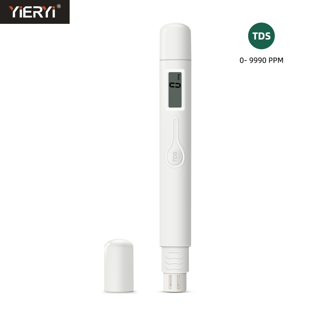Mini TDS Meter 0-9990ppm Digital Water Purity Tester Portable Test Pen Monitor for Drinking Water Aquarium Swimming Pool