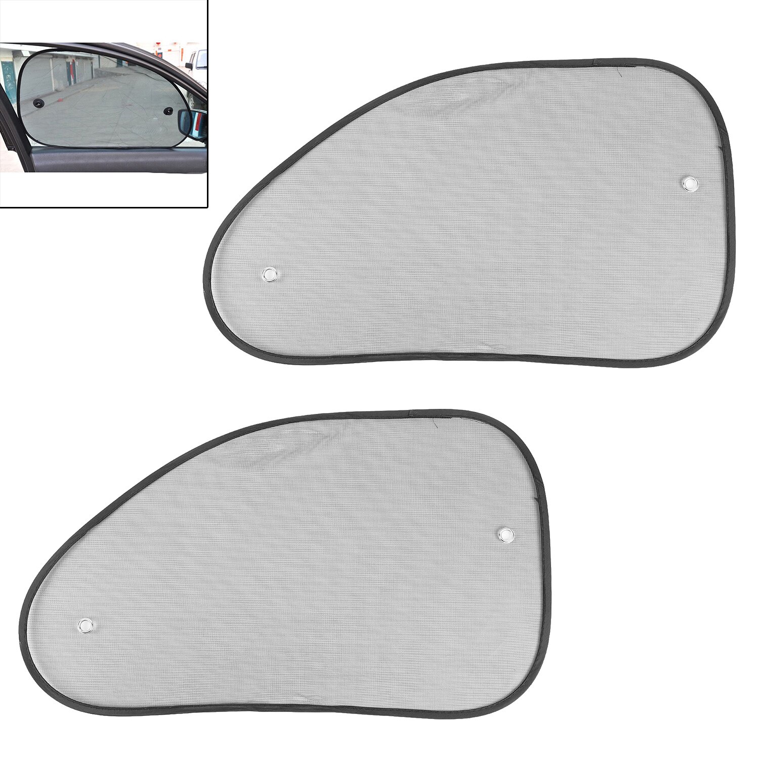 2 stk bil auto vindu rullegardin solskjerm vindu skjerm solskjerm 65*38cm