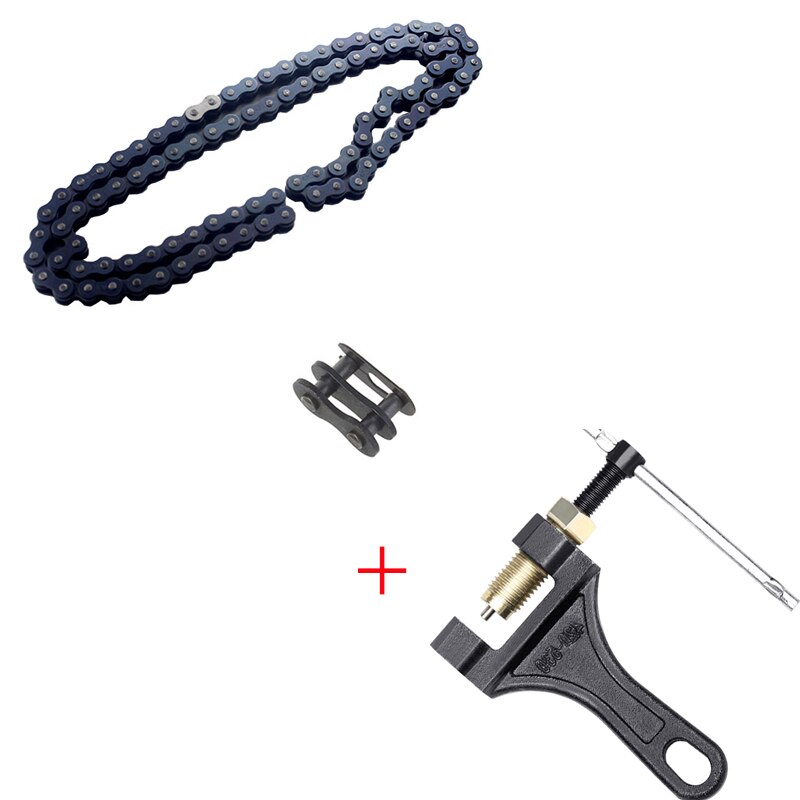 420 132 Link Chain Voor 110cc 125cc Dirt Pit Bike Atv Quad Go Kart Scooter Mini Bike Met Ketting Breaker 420-530 Dirt Bike: 1chain 1breaker