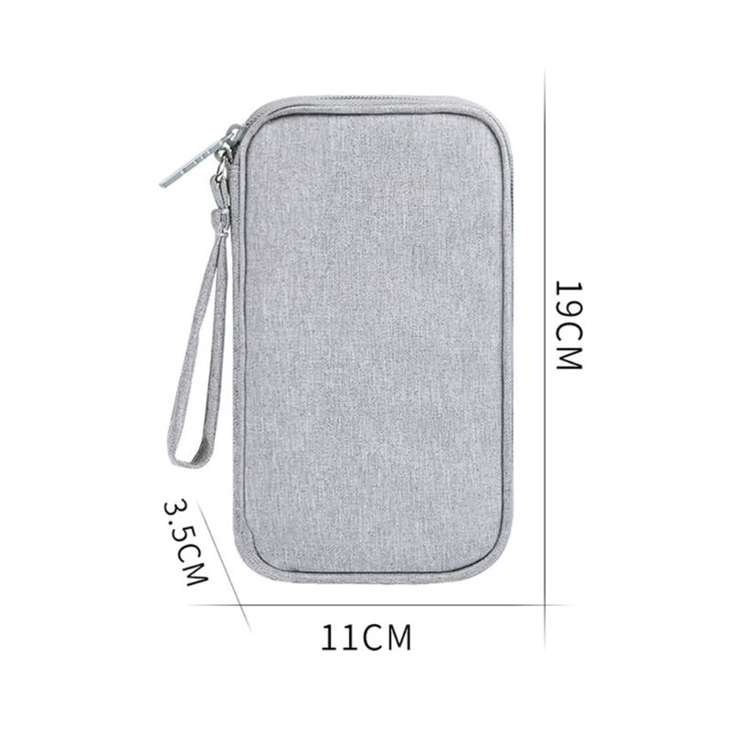 Durable Polyester Power Bank Pouch Storage Bag Mini Protable Travel Protective Carrying Case Pack for Earphone Cellphones Data