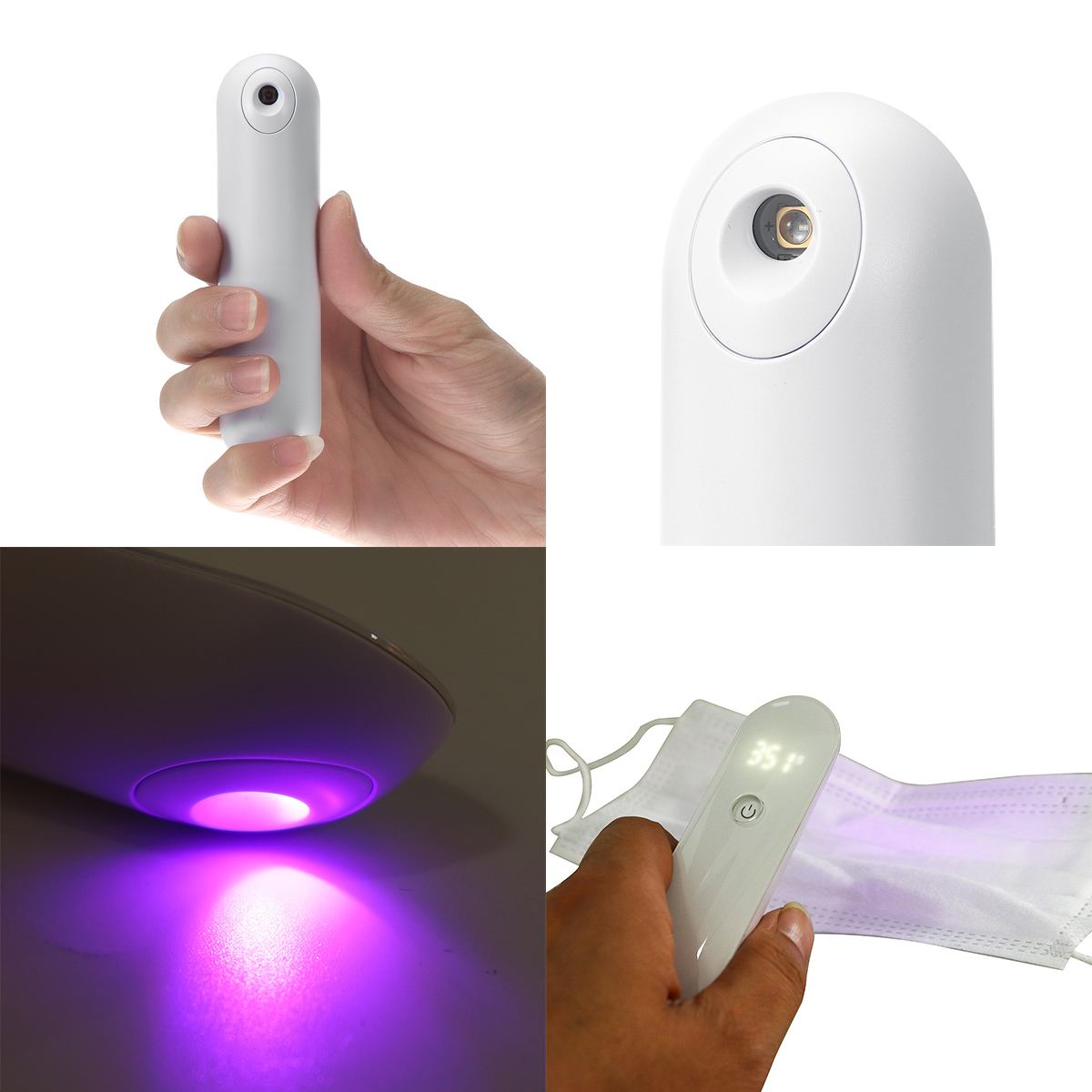 Handheld Uv Desinfectie Lamp Uv Sterilisatie Stok Draagbare Oplaadbare Bacteriën Uvc Led Ontsmettingsmiddelen Reizen Sterilisator Lamp