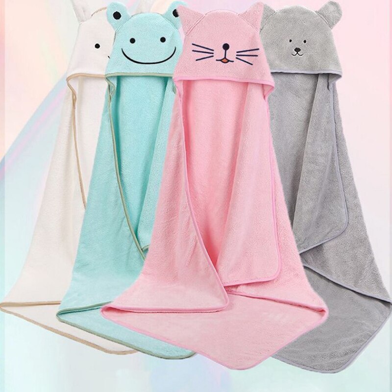 1Pc Baby Unisex Animal Kleurrijke Badhanddoek Set Babykleertjes Douche Handdoek Beste Zorg Voor Baby