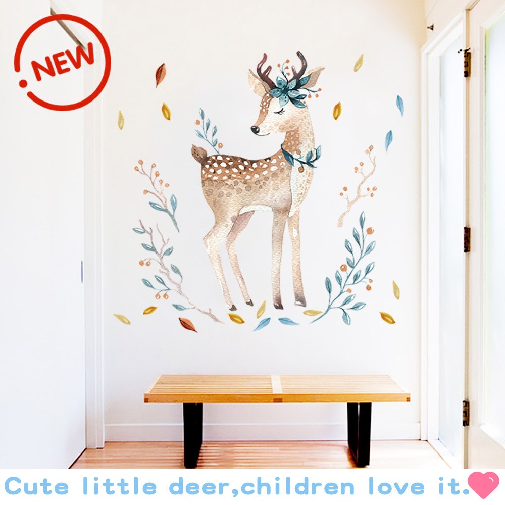 Tegneserie dyr kanin luftballon børn wallsticker klistermærker babyværelse dekoration vinyl tapet dejligt vægmaleri nordisk stil: Stil a