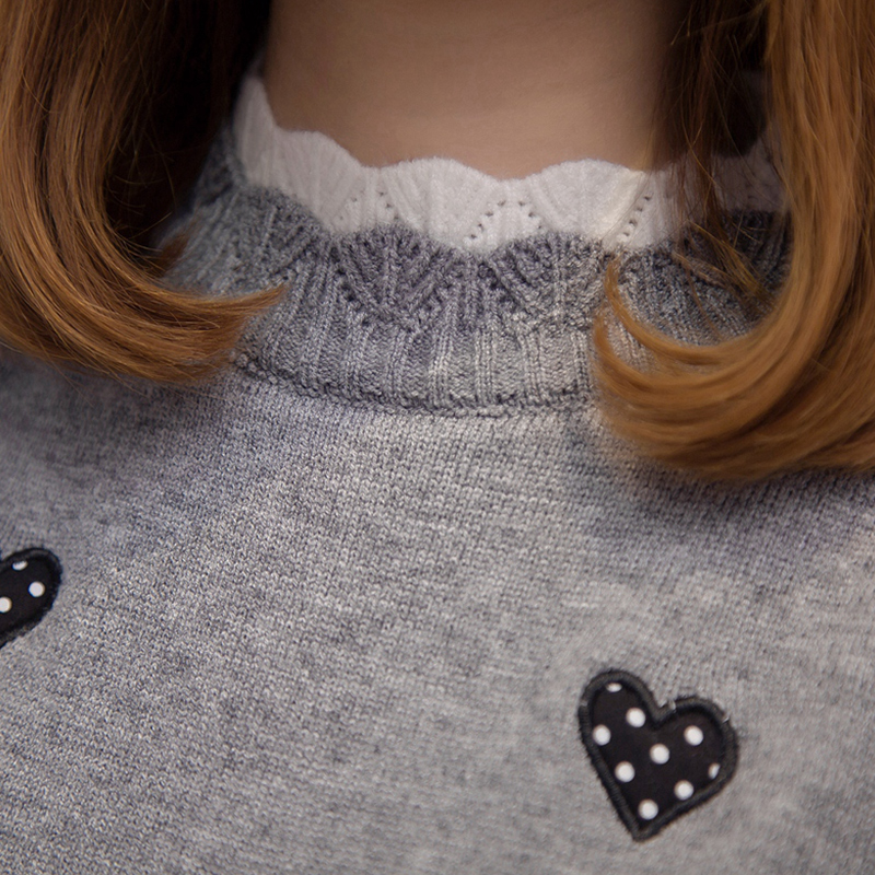 Suéter de cuello alto de punto tigena para otoño e invierno, jersey para mujer, bonito jersey bordado, jersey para mujer, jersey amarillo