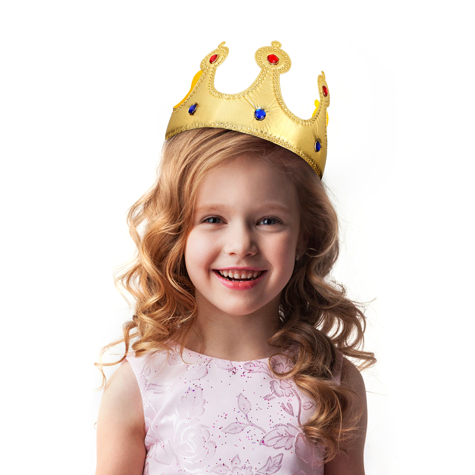 Stobok Verjaardag Kroon Hoed Kinderen En Volwassen Partij Hoed Party Crown Hoed Voor Verjaardag Baby Shower (Golden)