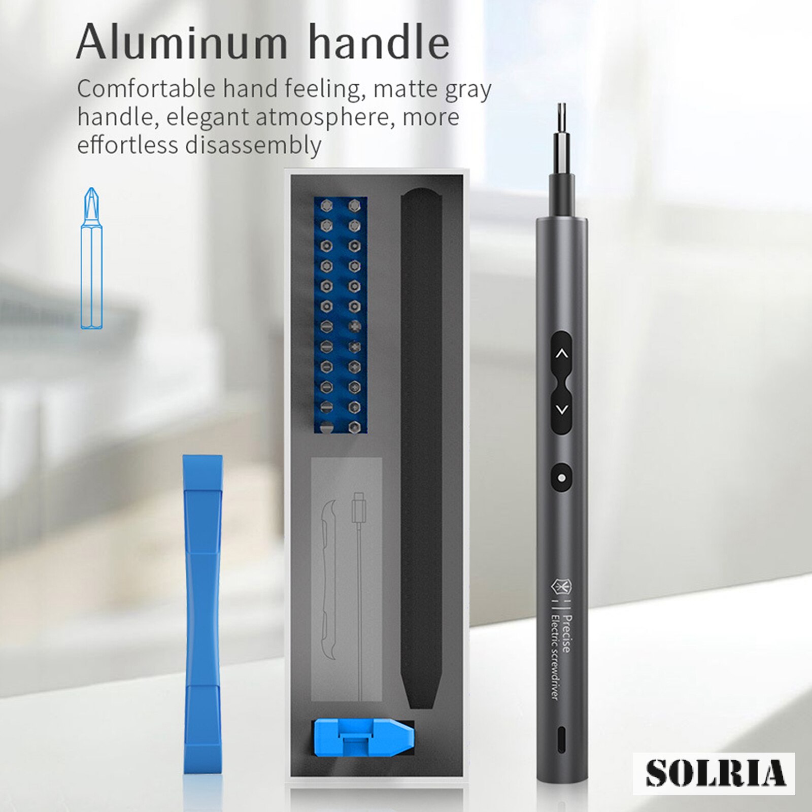 28 in 1 Electric Screwdriver Set with LED Digital Screwdriver-Mobile Phone, Computer, Game Console, Electronic Repair Tool Kit