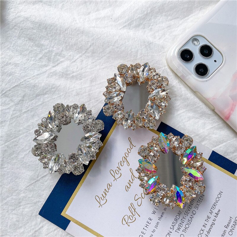 Ins Diamond Mobile Phone Holder Shiny Griptok for IPhone Samsung Mobile Phone Accessories Portable Mobile Mobile Stand