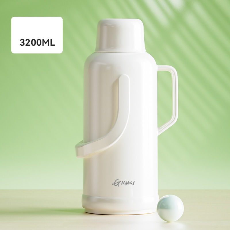 GIANXI botella termo al vacío de gran capacidad para mantener la vejiga interior de vidrio de la botella termo de té y café del hogar: Marfíl