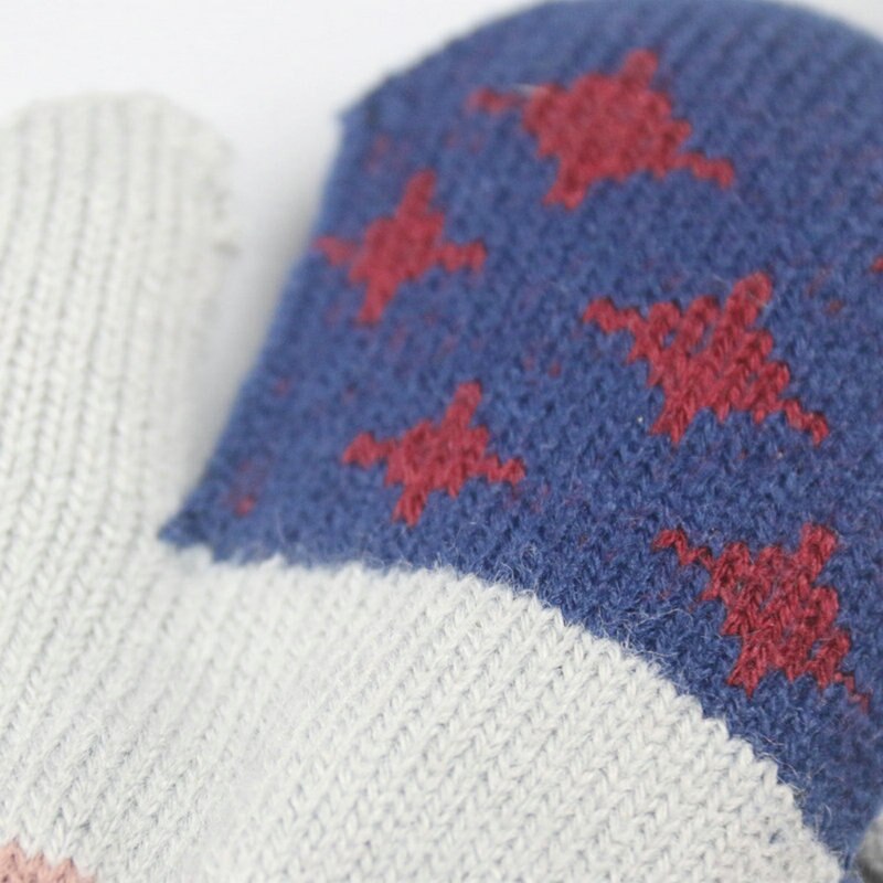 Baby Handschuhe Volle Finger Junge Mädchen Handschuh Kleinkind Baumwolle betroffen Blatt Winter Warme Handschuhe Kleinkinder Gestrickte Fäustlinge für 1-4Y Baby: Typ 11