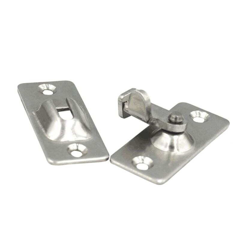 Mini Stainless Steel 90 Degree Right Angle Buckle Hook Lock Bolt for Door Latch