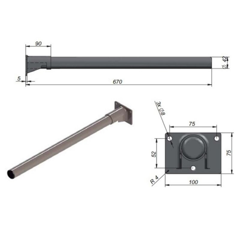 Trailer Truck Fender Bracket