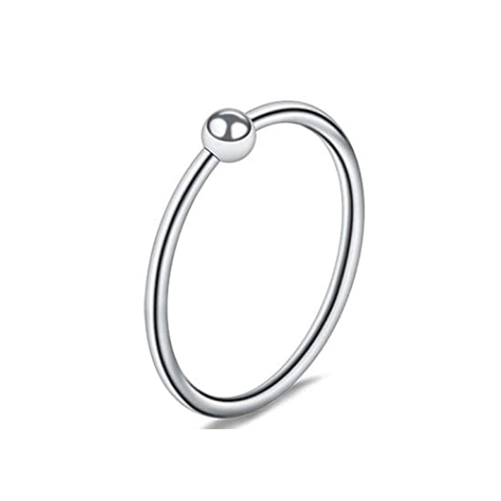 1 Stuks 16G 20G Roestvrij Staal Neusringen Hoepel Kraakbeen Helix Oor Piercing Tragus Lichaam Sieraden Voor Vrouw Man 6Mm/8Mm/10Mm/12Mm: WHITE / Licht Geel Goud Kleur