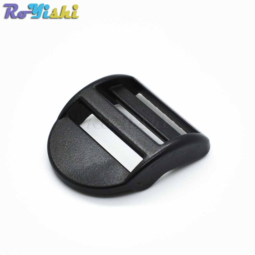 10 st/förpackning plast stege lås reglage spännen ryggsäck band svart band 20mm 25mm 32mm 38mm 50mm