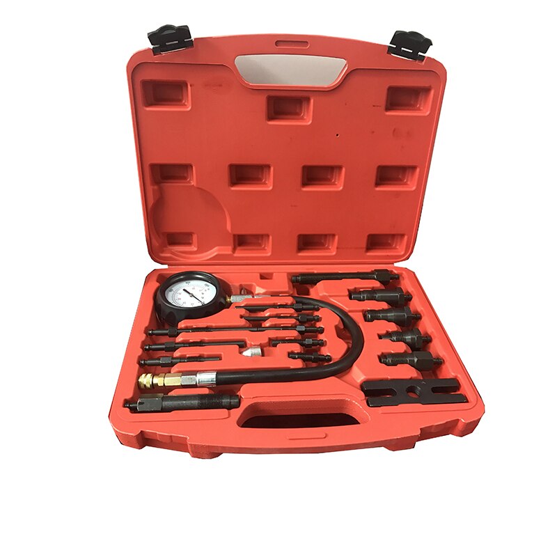 Diesel Engine Compression Cylinder Pressure Tester Gauge Kit Set