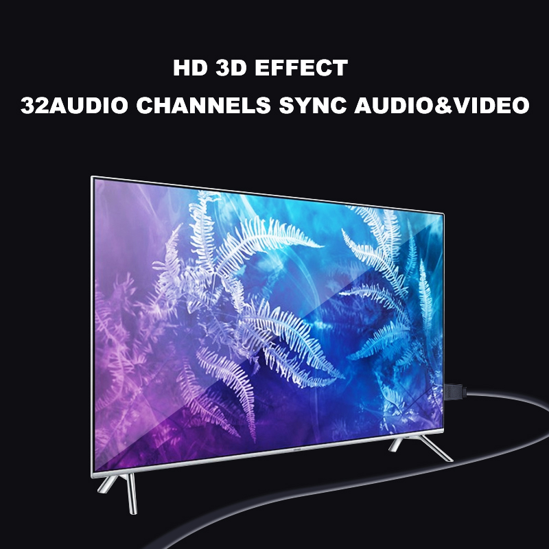 Lungfish Platte Hdmi Kabel Vergulde Plug Hdmi 2.0 4K 1080P 3D 0.3M 1M 1.5M 2M 3M 5M 7.5M 10M 15M Voor Hd Tv Laptop PS3 Computer