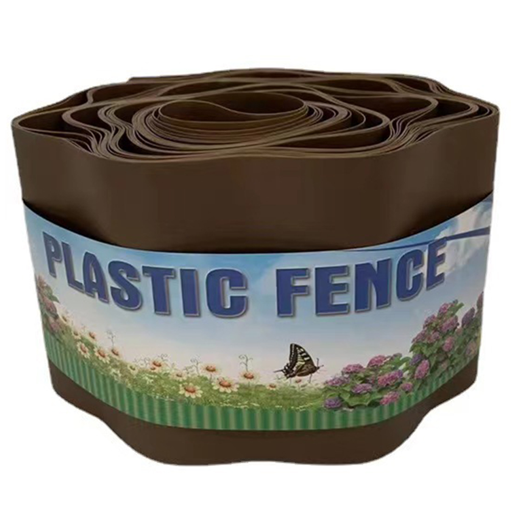 Kant af plastik græsplænekant græsplænekant kant tilgroning sti fleksibel meget stærk vandtæt elastisk kant kant blomsterbede: Rød