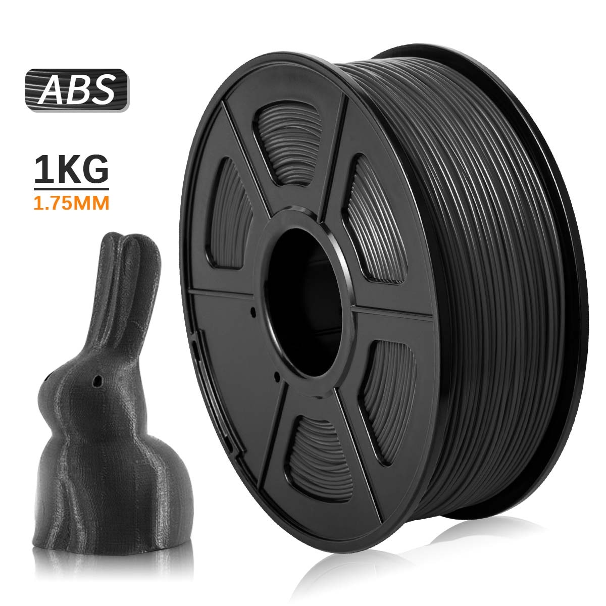 ABS 1,75 MM 3D Druck Filament Schwarz Farben Geeignet Für Hohe Festigkeit Zeichnung Liefert