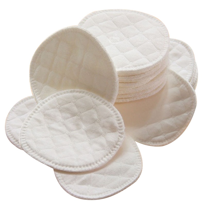 2 unids/set galactorrea almohadillas lavable almohadillas de lactancia para pecho Prevención de derrame almohadilla para el pecho para mamá mama reutilizables blanco