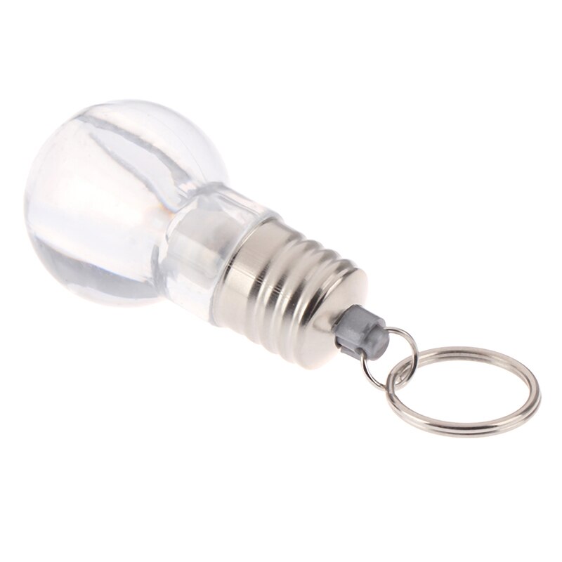 Kleurrijke Veranderende Led Zaklamp Light Mini Bulb Lamp Sleutelhanger Ring Sleutelhanger Clear Lamp Zaklamp Sleutelhanger