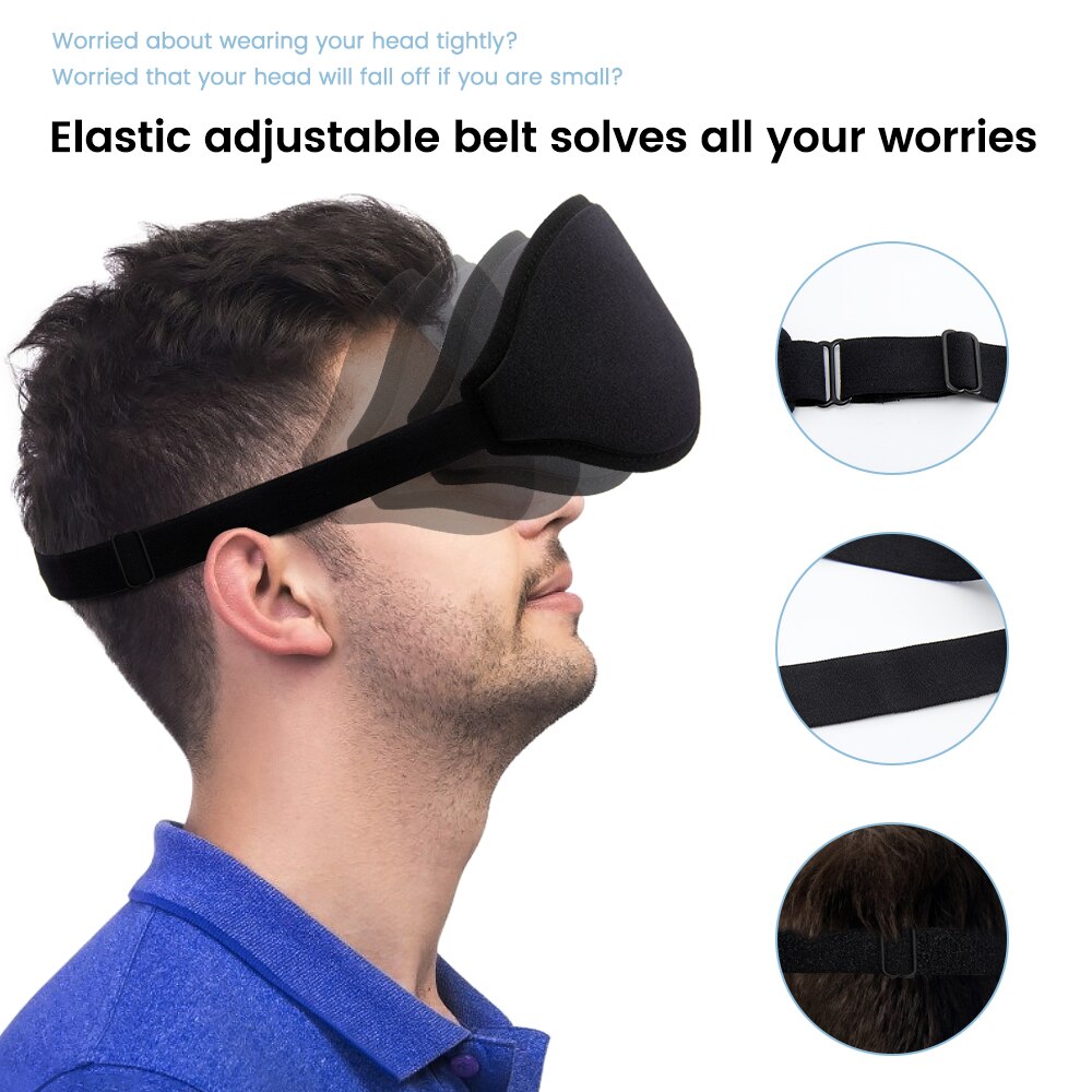 3D Sleeping Mask Block Out Light Soft Padded Sleep Mask for Eyes Slaapmasker Eye Shade Blindfold Sleeping Aid Face Mask Eyepatch