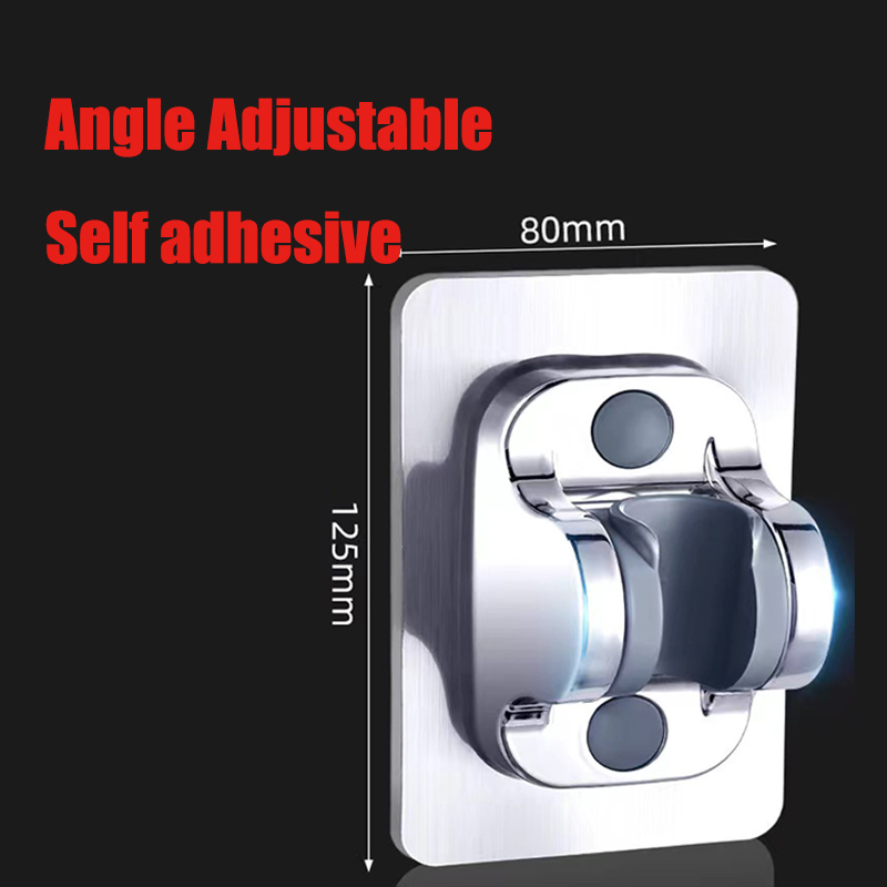 Universal Shower Head Holder Adjustable Shower Rail Holder Bathroom Accessories Replacement Hand Shower Bracket for Slide Bar