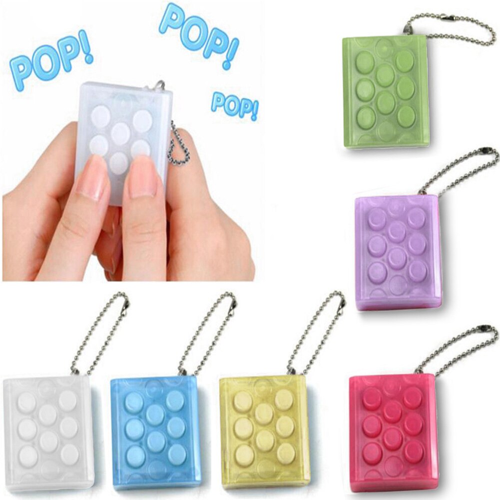 Anti Stress Toys Electronic Bubble Wrap Keyring Infinite Keychain stress