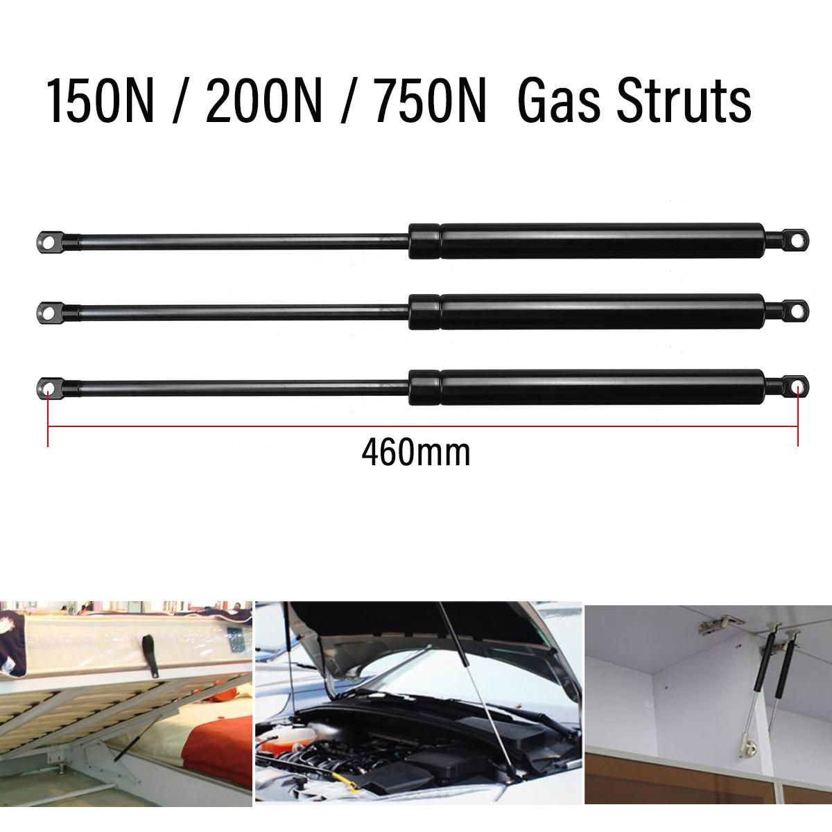 460mm 150/200/750N Car Struts Bonnet Hood Rear Trunk Tailgate Boot Shock Lift Strut Support Bar Gas Spring Bus Bed Boat Window