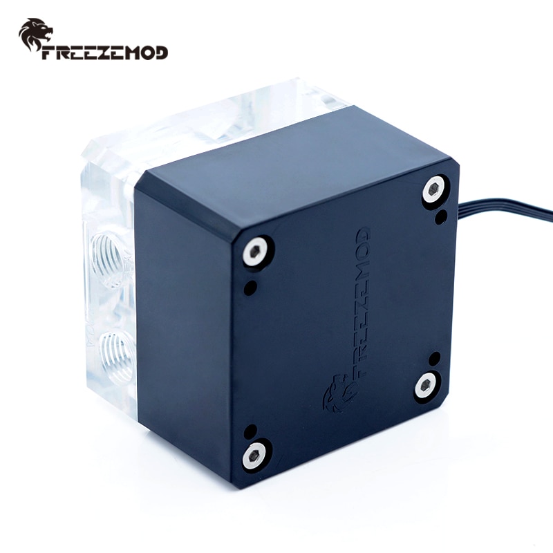 Freezemod beregne kjøling pc vannkjøler stum pumpe pwm intelligent strømme 800l/h 12v/5v rgb lys aure. pu -fs4m- j