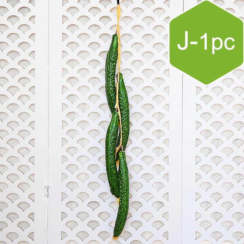 Artificial Vegetables Fruit String Simulation Food Decoration Plastic Foam Display Supplies Photography Props Kitchen Decor: J