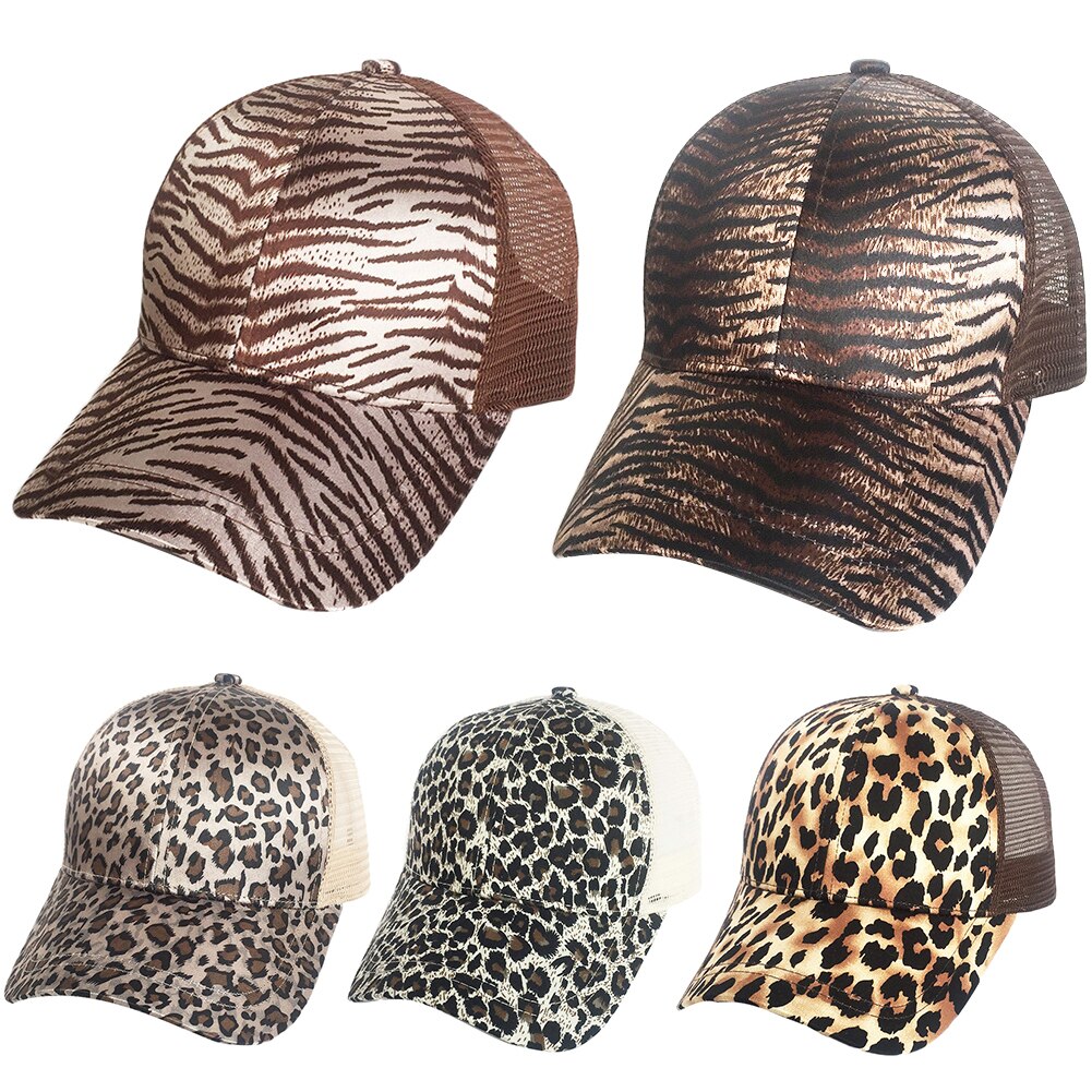 dla obu płci na wolnym powietrzu lampart grafika z tygrysem anty UV kucyk kapelusz z możliwością regulacji czapka z daszkiem zatrzymaj latającą pluć na lato